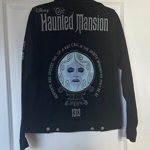 Disney Black Jacket with Haunted Mansion Design